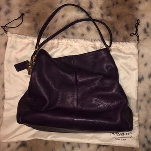 Coach Special Addition Deep Purple Shoulder Purse